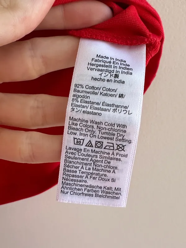 J. Crew Stretch Cotton Cap-Sleeve Crossover Shirt, Vintage Red, Size Small, NWT - Image 14