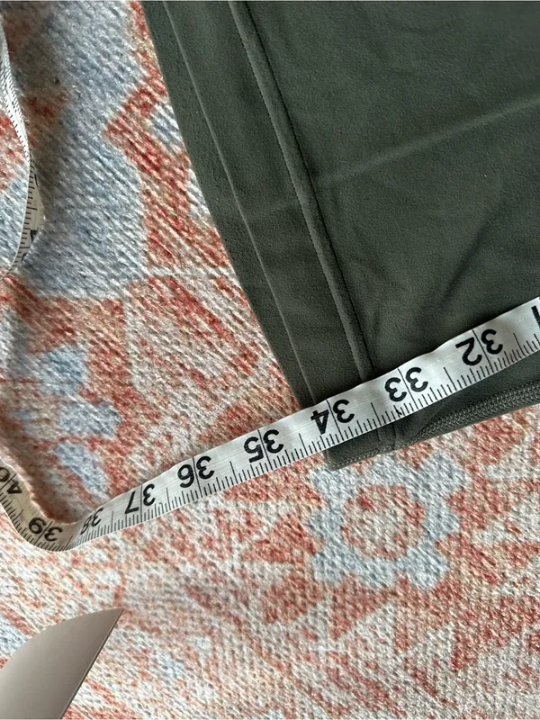 Lululemon super high rise flare groove pant army green sage W5F2GS size 14 - Image 7