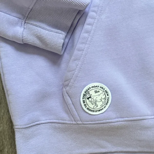 GOAT Lavender Hoodie with Embroidery - Image 6