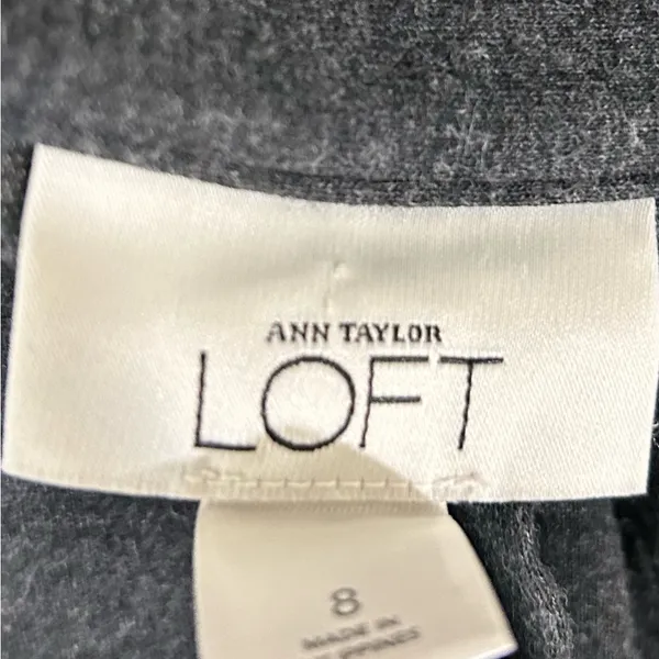 LOFT Black/gray Long Sleeve Wrap Robe with Tie 8 - Image 3