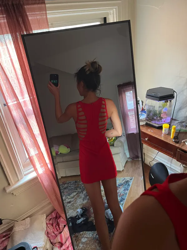 Charlotte Russe red bodycon dress - Image 3