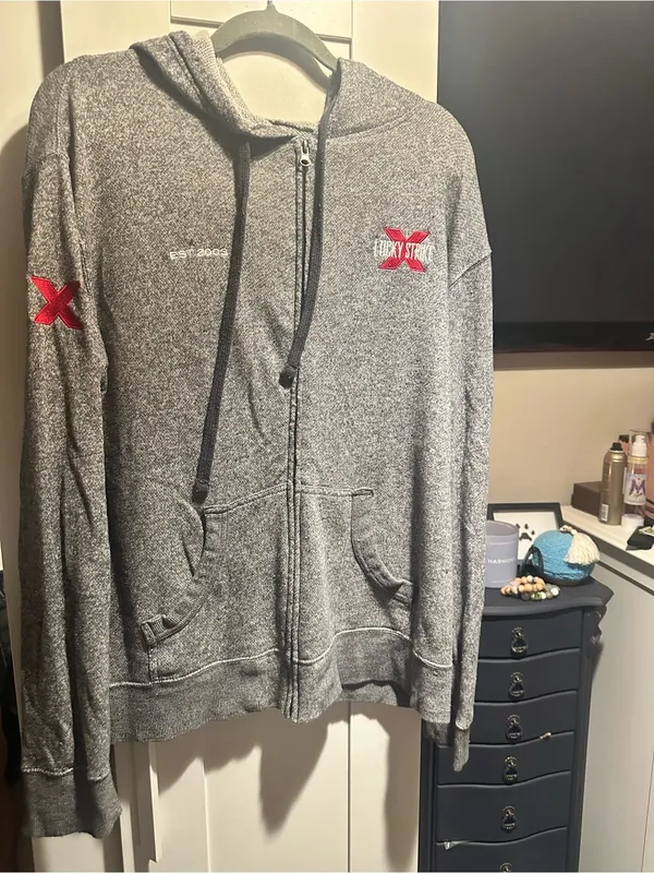 Rare Lucky Strike Entertainment EST 2003 Boston Oversized Zip Up - Image 2