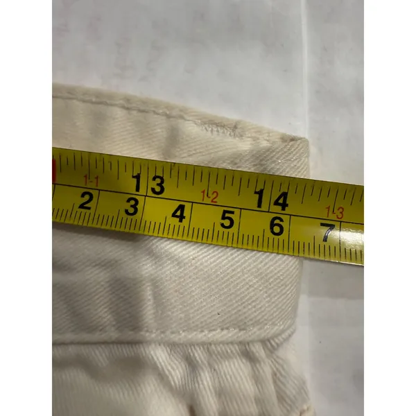 Vintage‎ Mickey Mouse White Jean Shorts Patches Hearts Disneycore Youth - Image 14