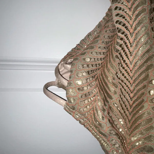 Cosita Linda Beachwear Metallic One Piece Swimsuit Size S - Image 3
