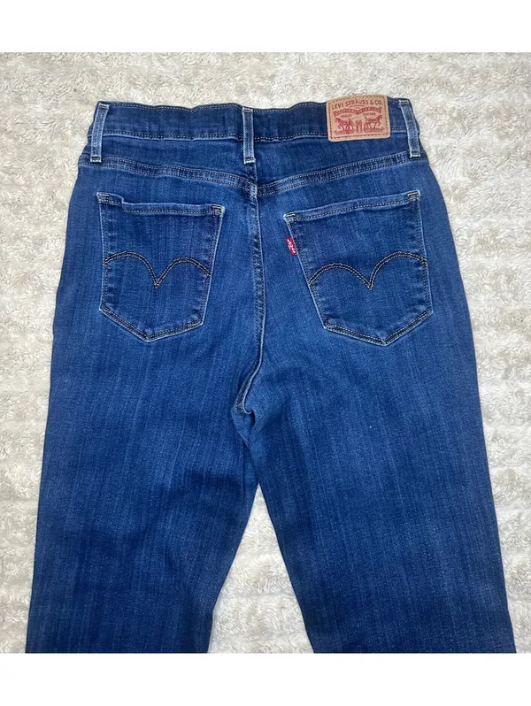 Levi's 724 High Rise Straight medium wash stretch denim jeans Size 28x30 - Image 6