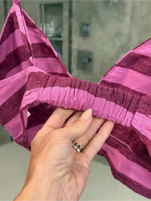 a new day Pink and Magenta Striped Cropped Tank (*NWT) - Image 4