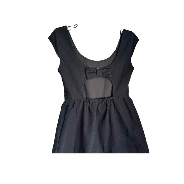 American Eagle Black Fit Flare Grunge Whimsigoth Minimalist Y2K Indie Boho 0 - Image 3