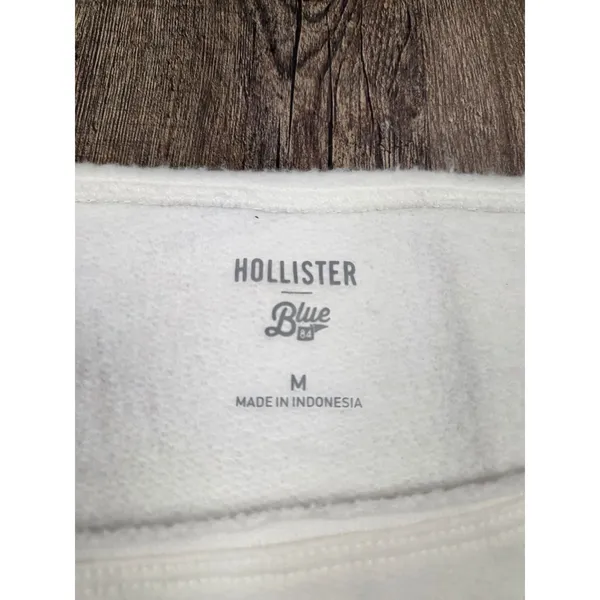 Hollister x Blue 84 Off Shoulder NWT University of Miami Sweatshirt Off-White M - Image 3