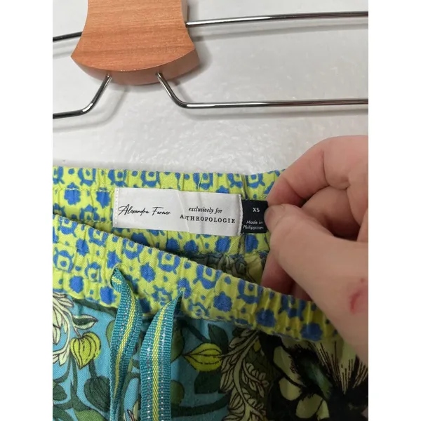 Alexandra Farmer Anthropologie Secret Garden Flannel Pajama Pants XS - Image 4