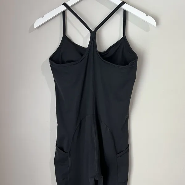 Offline‎ By Aerie The Hugger Jumpsuit Women's Size Medium Pockets Athletic Black - Image 6