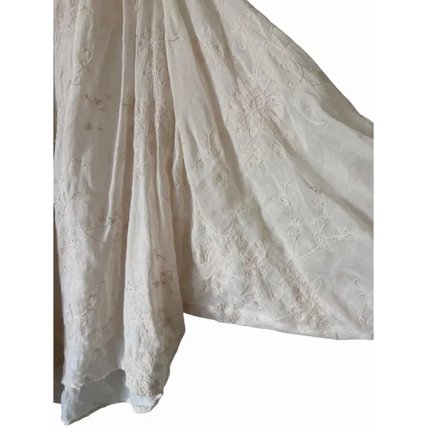 Anthropologie Pilcro Tavi Embroidered Button Down Blouse Bisque Women's Small‎ - Image 8