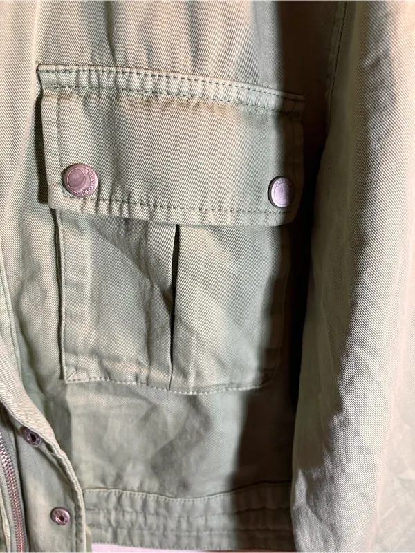 Blank NYC Sage Green Utility Jacket with Drawstring - Image 6