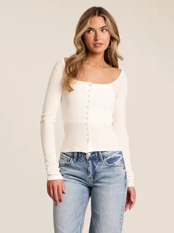 NWT Free People End Game Pointelle Top - Image 2