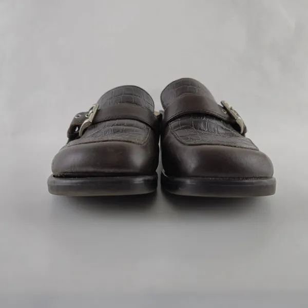Liz Baker Womens Cheyenne 024-2281‎ Brown Buckle Slip On Mules Shoes Size US 8M - Image 5