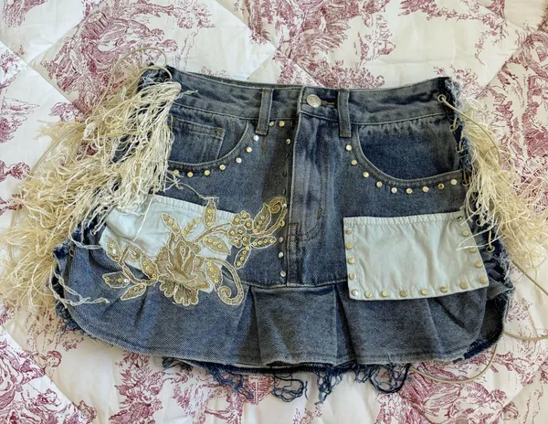 Akira Dream catcher denim skirt - Image 4