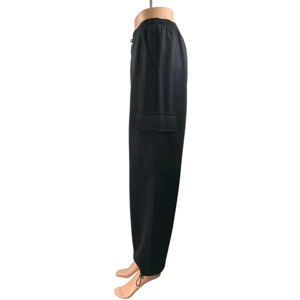 NEW YPB Your Personal Best Black NeoKnit High Rise Cargo Jogger Sweat Pants S - Image 2