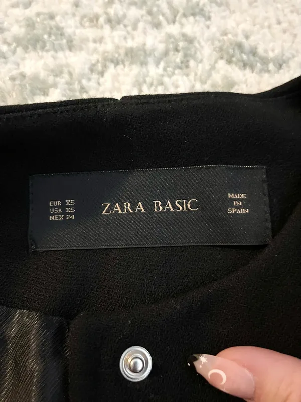 Zara Black Wool Blend Blazer - Image 4