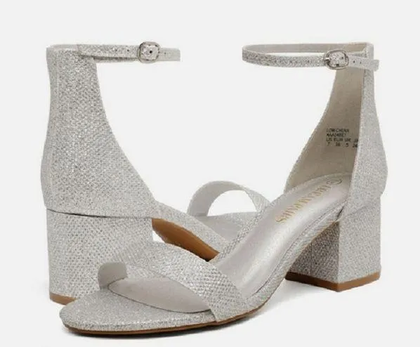 (Size 7) Ankle Strap Sandals w/Low Block Heels (Brand New) - Image 2
