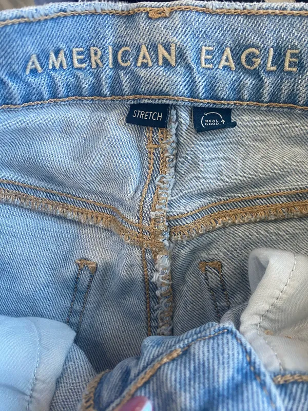 American Eagle Super High Rise Straight Jeans - Image 6