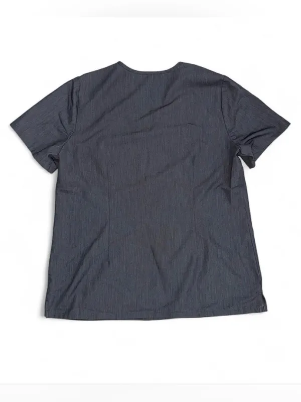FIGS Technical Collection Gray Scrub Top Size Large - Image 3