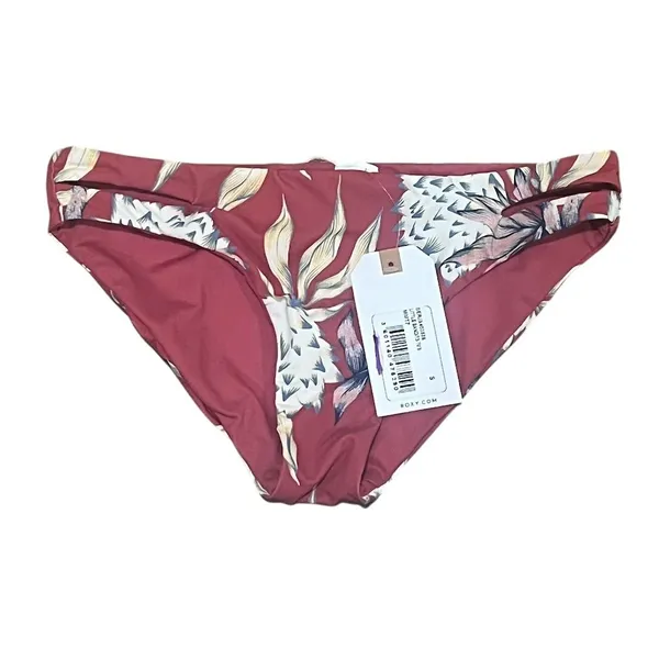 Roxy Women's 70's Floral Bikini Bottoms Pink Size S - Image 2
