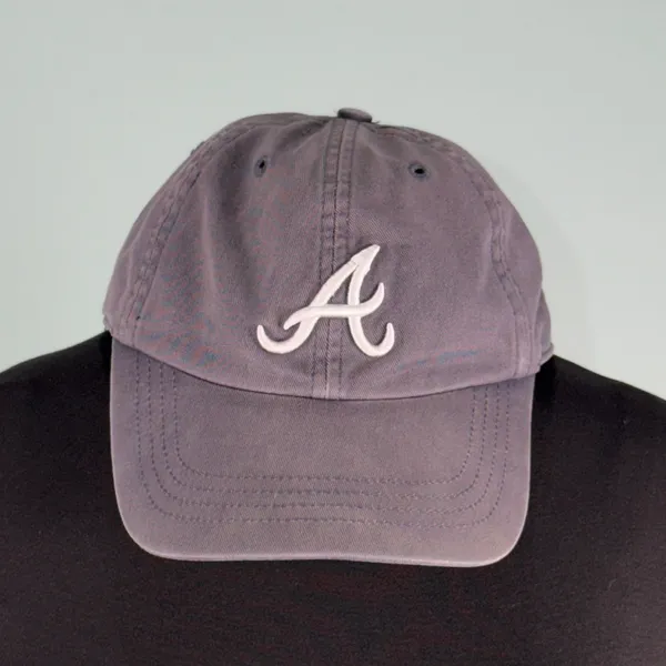 The Franchise Vintage Y2K Atlanta Braves Fitted Baseball Cap Size Small - Image 3