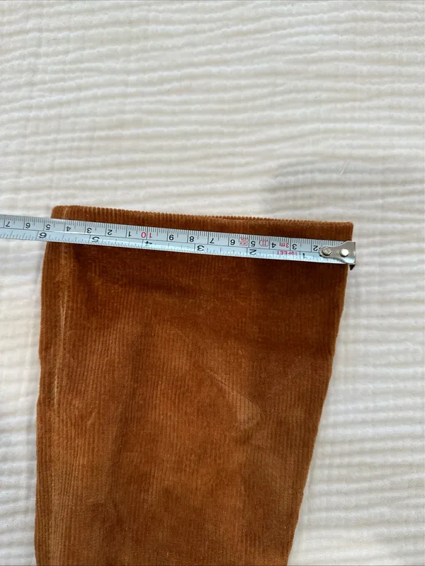Zara corduroy high hills ankle boots 39 - Image 3