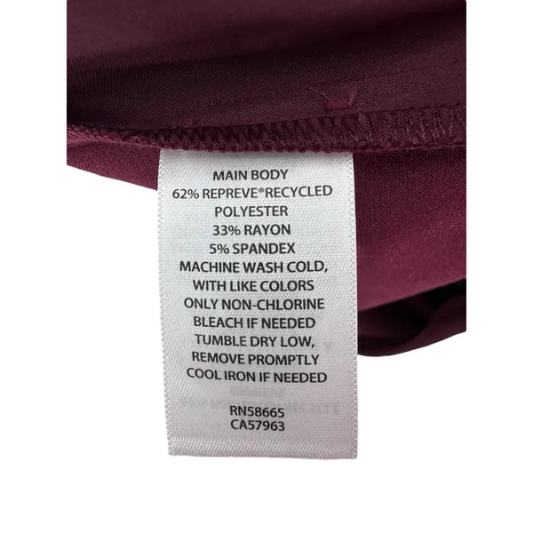 Open Edit Plum Purple‎ Tapered Pants Size Med NWT Career Stretch Workwear Modern - Image 5