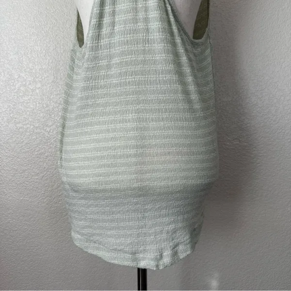 Free People Frida Mint Green Floral Embroidered Gauzy Knit Tank Top, Sz Medium - Image 8