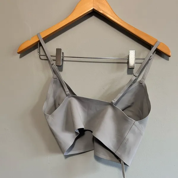 NWT Free People Longline Neo Bralette | Size: M | Gray - Image 4