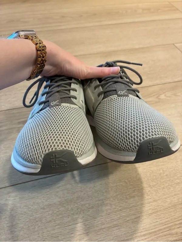 Kuru Women’s Atom Cloud Light Gray White Walking Shoe Sneaker Size 9 - Image 5
