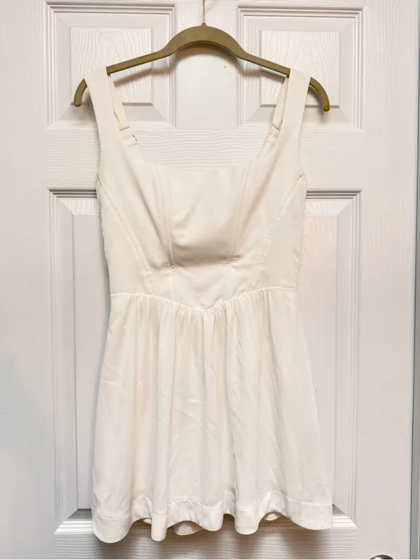 Show Me Your‎ Mumu White Nina Skirt Dress Corset Mini Graduation Medium - Image 3