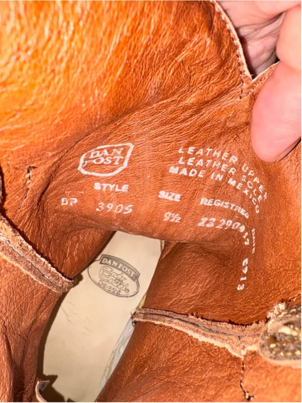 Dan Post New Rare Handcrafted Leather Cowboy Western Boots - Image 3