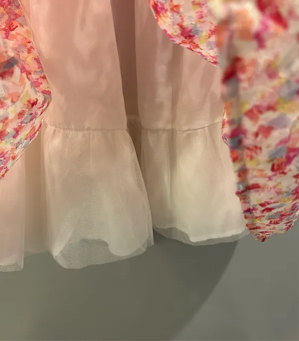 Entro Meet Me In Santorini Brushstroke Patterned Babydoll Dress - Image 4