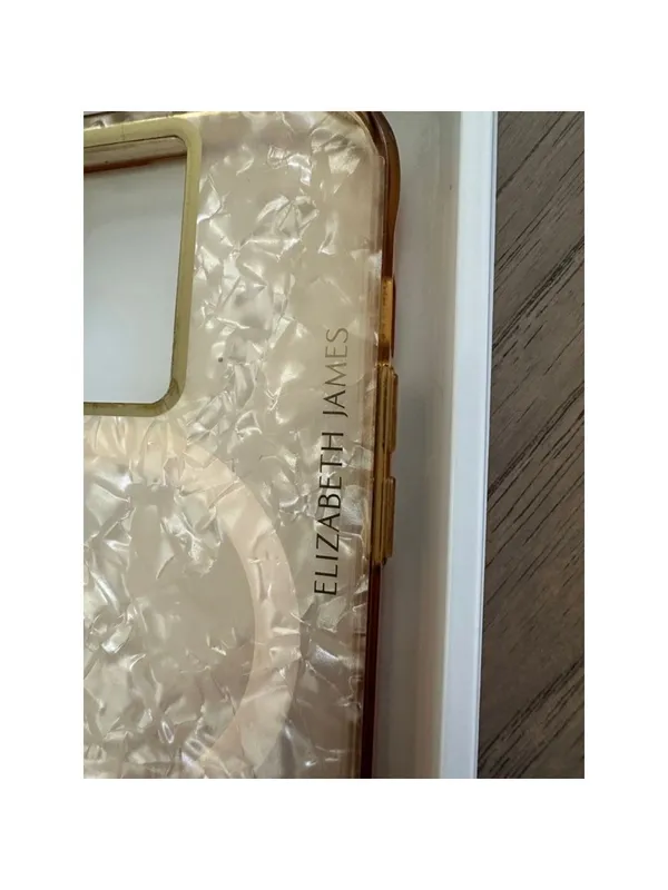 Elizabeth James Pink Marble iPhone 14 Pro Phone Case - Image 3