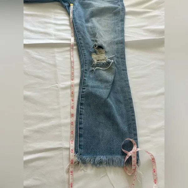 Madewell Women’s Jeans Size 27 Blue The Perfect Vintage Jean Light Wash Raw Hem - Image 7