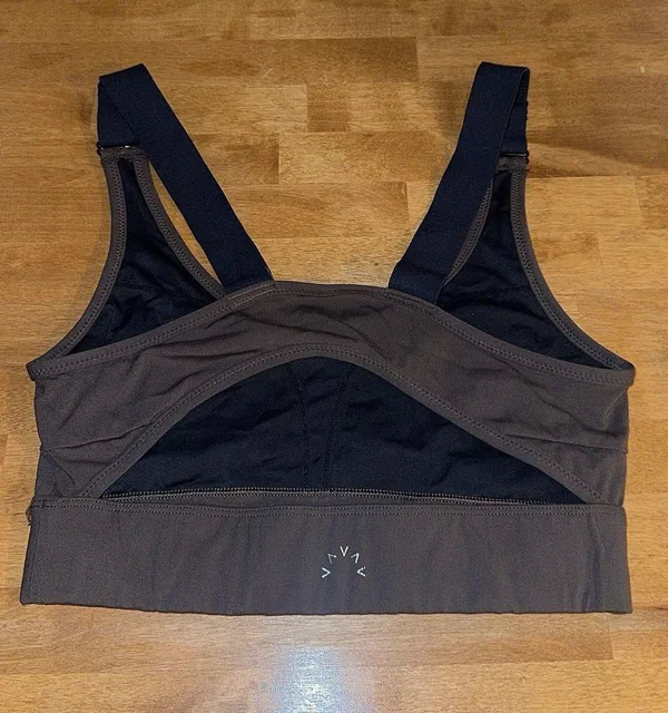 Varley Brown And Black Sports Bra - Image 2