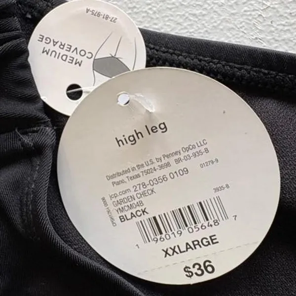 Jcpenney Women's Black Bikini-and-tankini-bottoms - Image 3