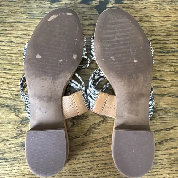 Madewell Snake Embossed Strappy Flat Slide Sandal Women’s Size 7 Casual Summer - Image 8