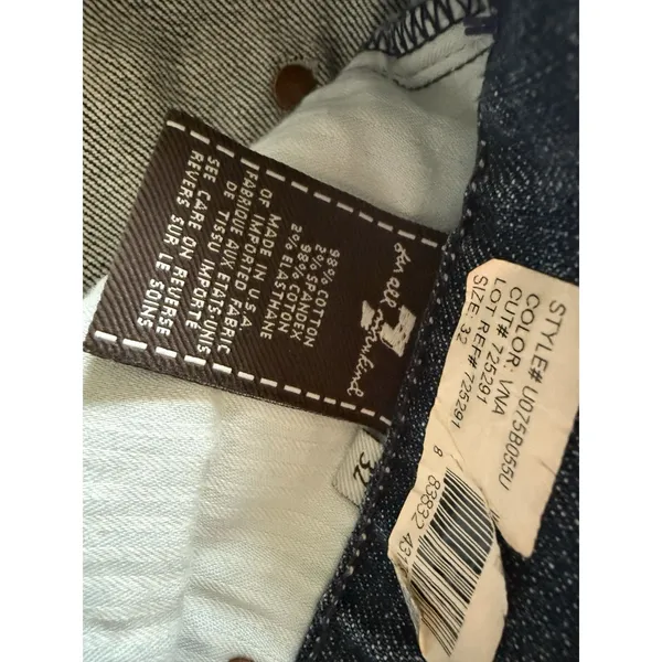 7‎ Seven For All Mankind Jeans Women 32 Bootcut Blue Western USA Made Y2K NEW - Image 5