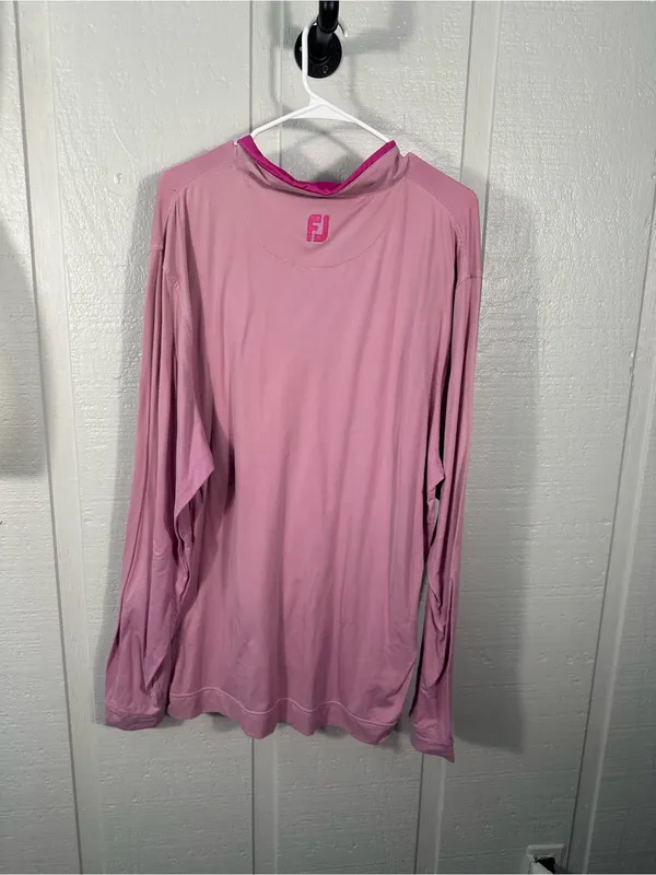 FJ Pink Long Sleeve 1/4 Zip Pullover Size 2XL EUC - Image 6