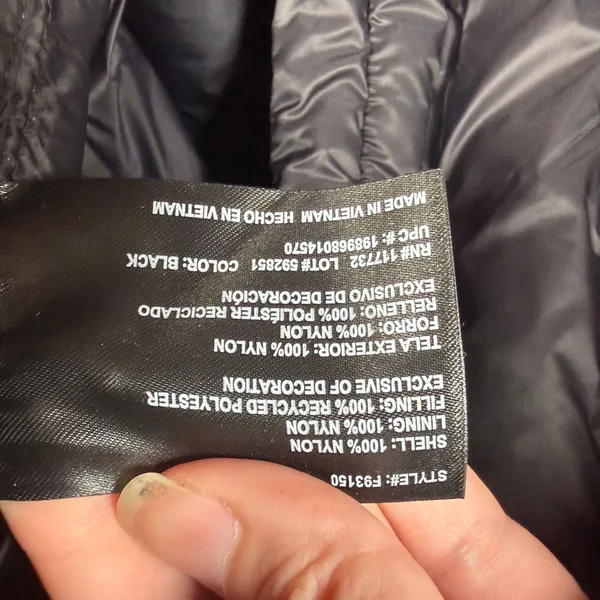 Zeroxposur Quilted Puffer Women's Large Black Packable Hooded Lightweight NWT - Image 5