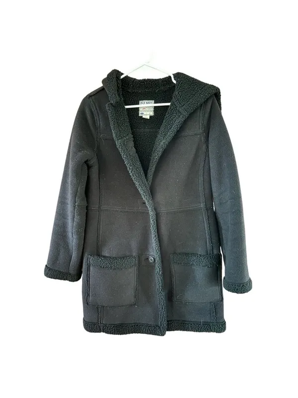 Old Navy Black Coat Women's Size Small - Image 2