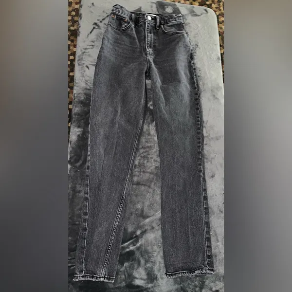 Abercrombie 90s Straight Jean Curve Love Ultra High Rise Jean Size 25 (0 Reg) - Image 6