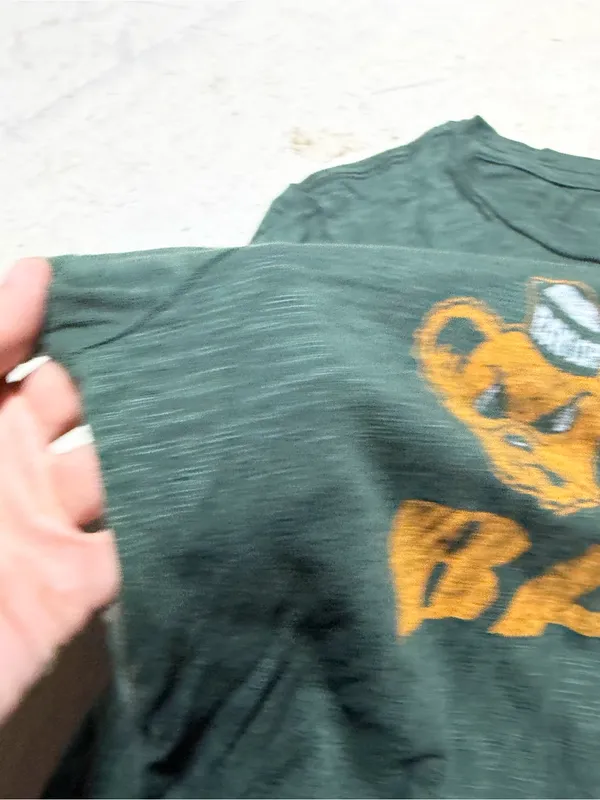 Baylor university Tailgate clothing American Eagle Green Graphic Tee medium - Image 7