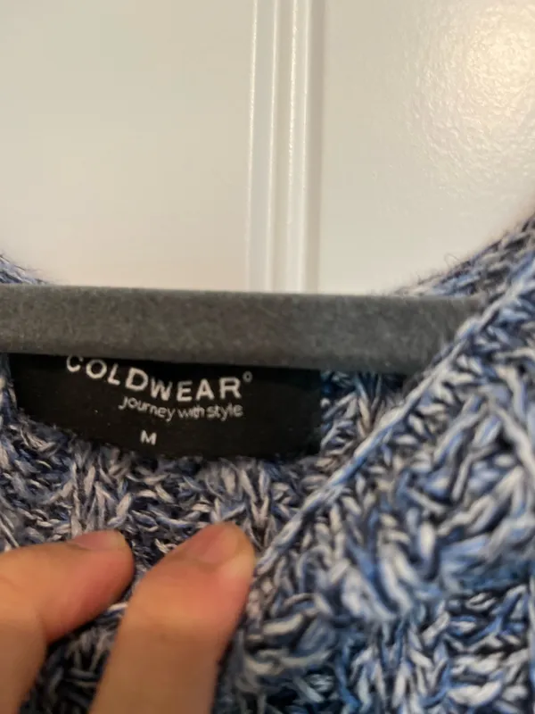 Coldwear knitted top blue Size M - Image 4