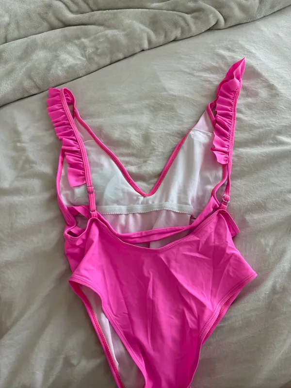 Pink One Piece Bathing Suit - Image 2