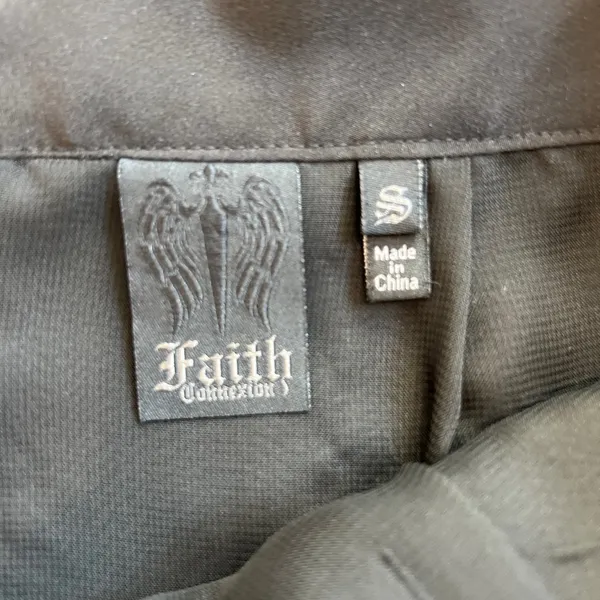 Faith Connexion Black Sequined Mini Skirt With Scalloped Hem‎ NWOT - Image 3