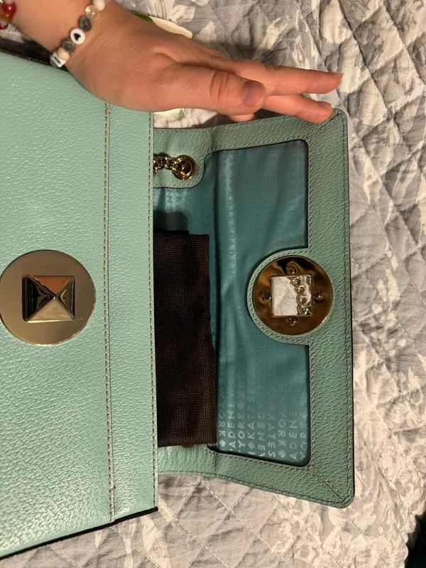 Kate Spade Mint Green Purse - Image 5