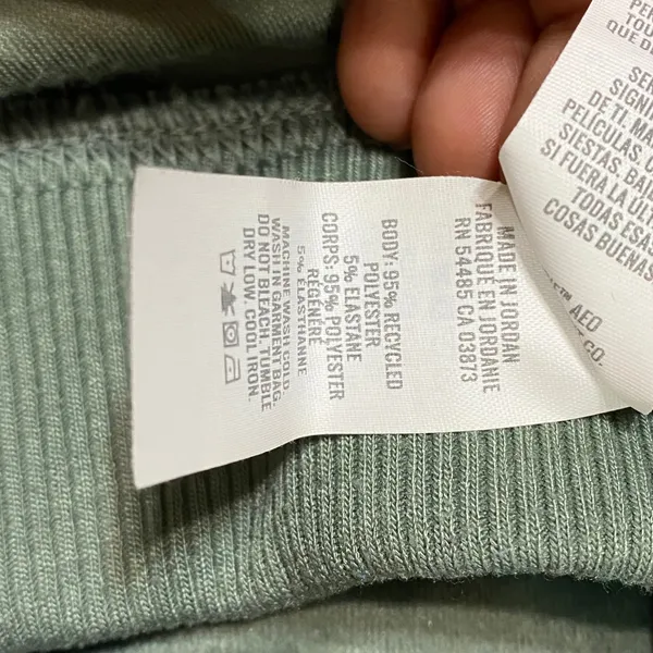 Aerie Real Good Olive Green Velour Joggers XL Relaxed Lounge Pants Drawstring - Image 5